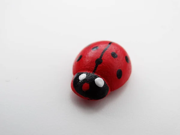 Piccolo Uccello Decorativo Isolato Lady Bird — Foto Stock