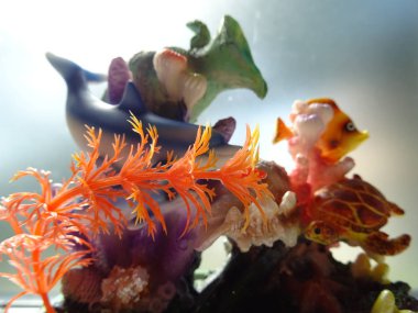 Deniz dünya karikatür dekorasyon