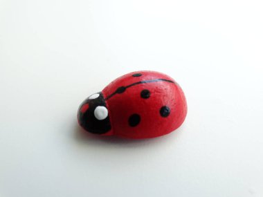 Küçük izole dekoratif Ladybird