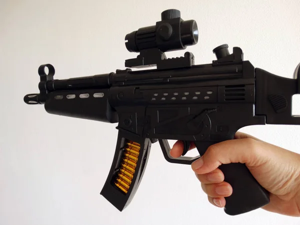 Isolated Machine Gun Toy