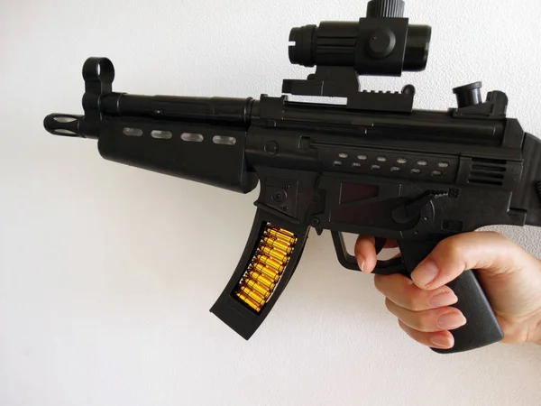 Isolated Machine Gun Toy