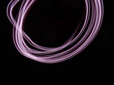 Sokak gece Lightpainting fotoğraf