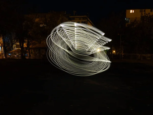 나선형 Lightpainting — 스톡 사진