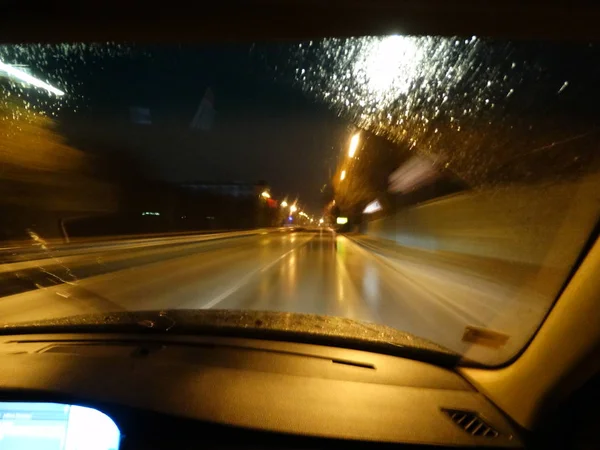 Ulicznej Sygnalizacji Świetlnej Okna Samochodu — Zdjęcie stockowe