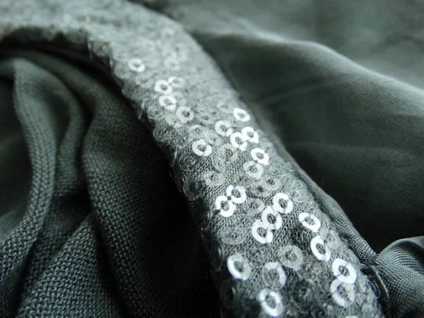Green Fashion Cloth with Sequins