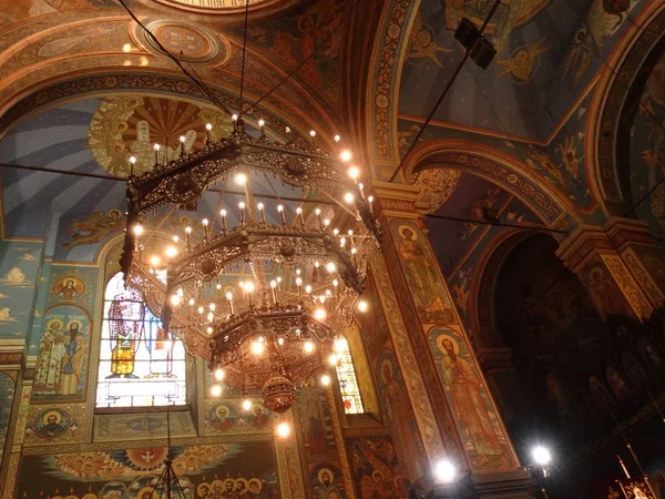 Interior Una Iglesia Ortodoxa —  Fotos de Stock