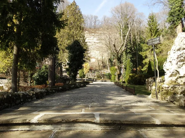 Jardim Mosteiro Aladzha Bulgária — Fotografia de Stock