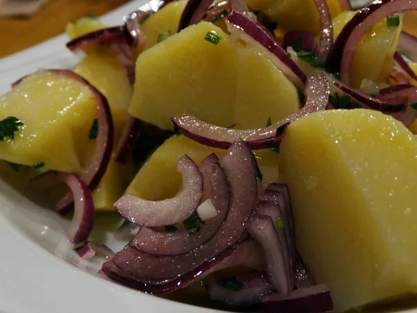 Salad of Boiled Potatoes and Red Onion