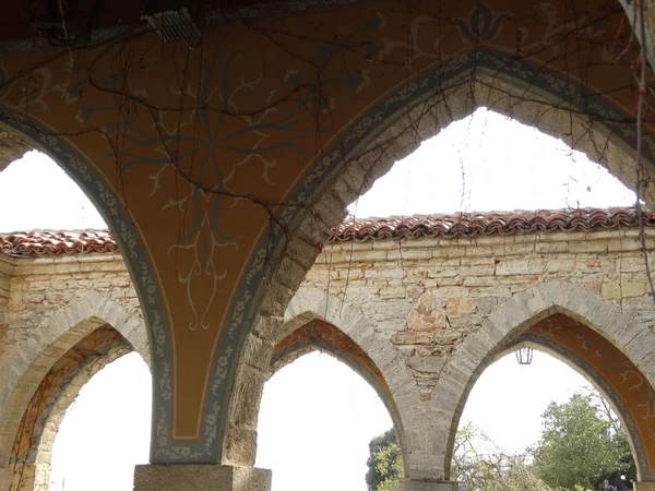 Archs Van Balchik Palace Bulgarije — Stockfoto