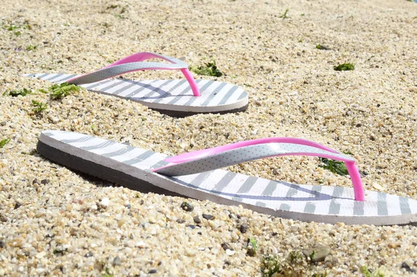 Slippers Het Strand — Stockfoto