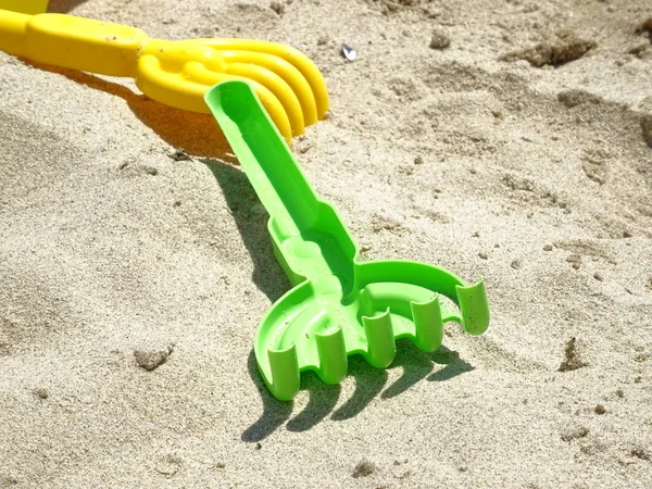 Isolated Green Digging Sand Tool