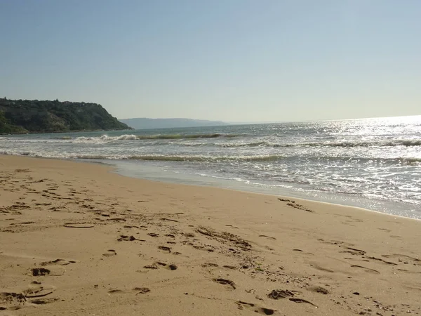 Blick Auf Den Strand Sonnigen Tagen — Stockfoto