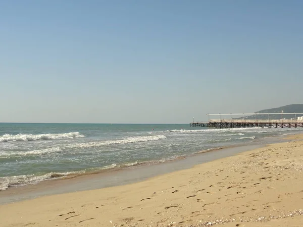 Strand Landschap Zonnige Dag — Stockfoto