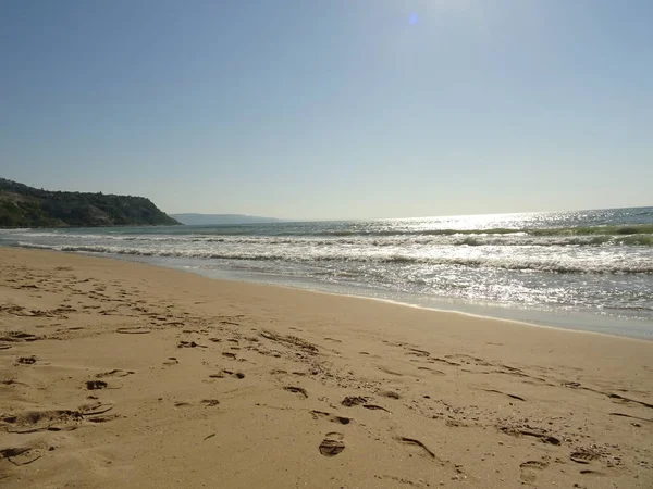 Güneşli Plaj Manzara — Stok fotoğraf