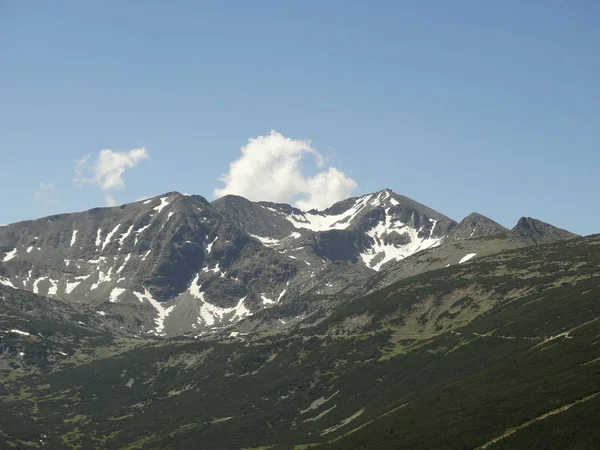 Visa Från Yastrebets Peak Rilabergen Bulgarien — Stockfoto