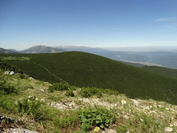 Pemandangan Dari Puncak Yastrebets Gunung Rila Bulgaria — Stok Foto