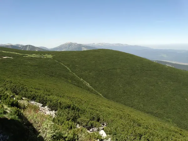 Vista Yastrebets Peak Rila Mountain Bulgária — Fotografia de Stock