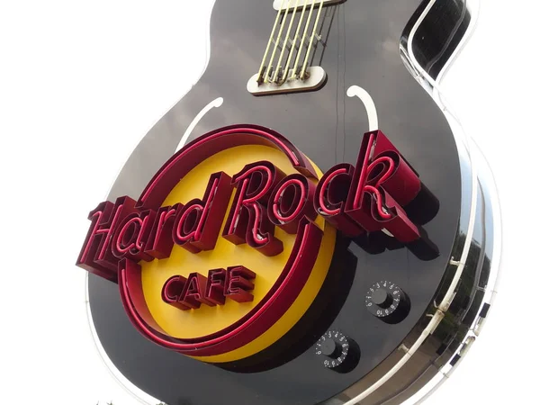 Hard Rock Caf Guittar Sembolü — Stok fotoğraf