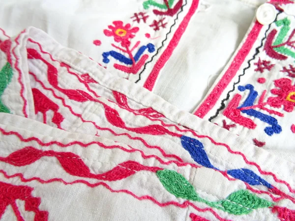 Traditional Bulgarian White Female Shirt — Stock Photo, Image