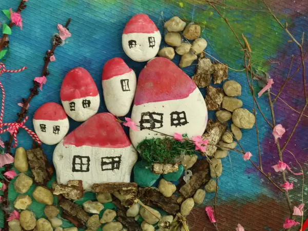 Art Stone Sweet Houses — Stock Photo, Image