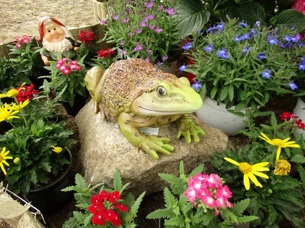 Gadren Dekorative Froschfigur — Stockfoto