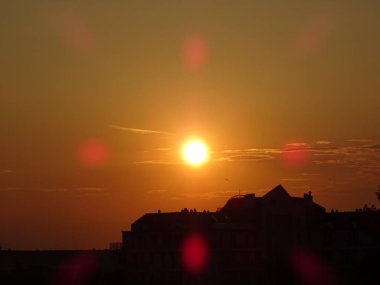 Güzel gün batımı wallpeper arka plan