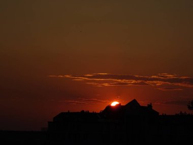 Güzel gün batımı wallpeper arka plan