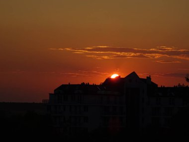 Güzel gün batımı wallpeper arka plan