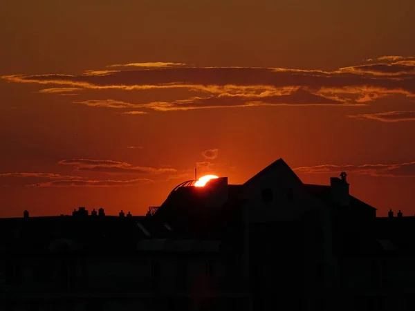 Hermosa Puesta Del Sol Wallpeper Fondo — Foto de Stock