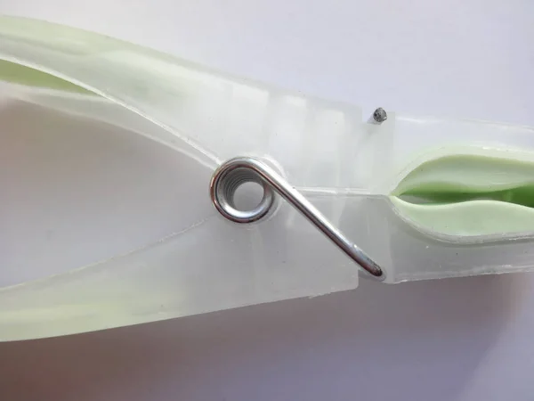 Απομονωμένη Πράσινο Πλυντήριο Pin — Φωτογραφία Αρχείου