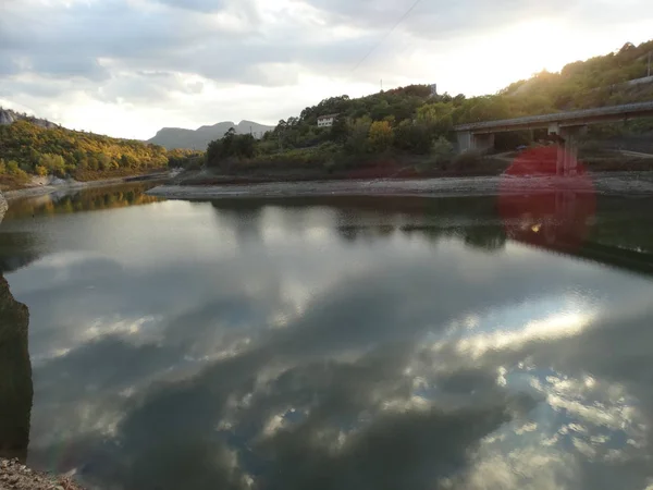Tsonevo Reservoir Bulgaria Tramonto — Foto Stock