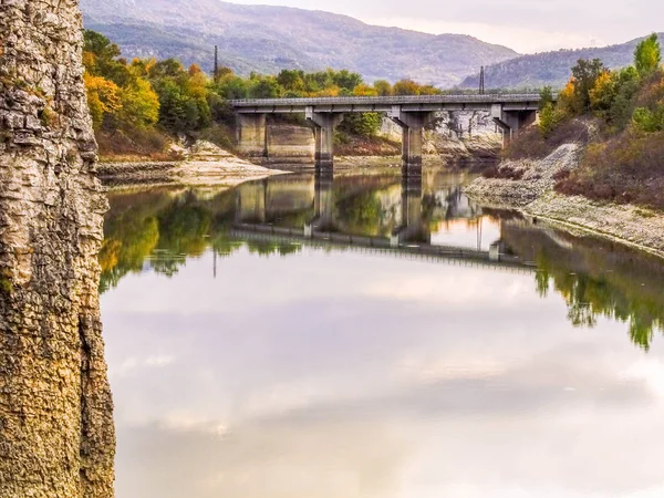 Tsonevo Reservoir Bulgaria Tramonto — Foto Stock