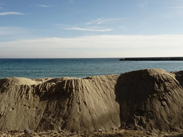 Hopen Zand Het Strand — Stockfoto