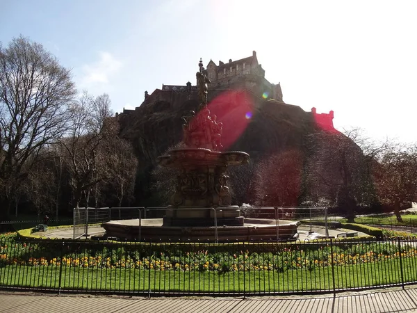 Castello Edimburgo Durante Giorno — Foto Stock