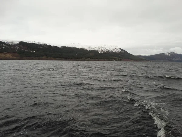 Pohled Jezero Loch Ness — Stock fotografie