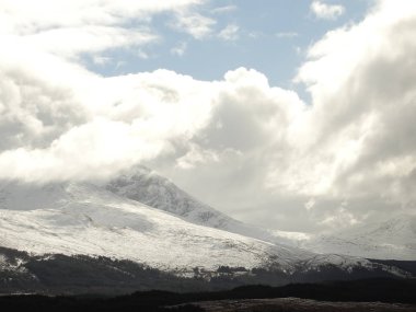 Glen Coe manzara kış