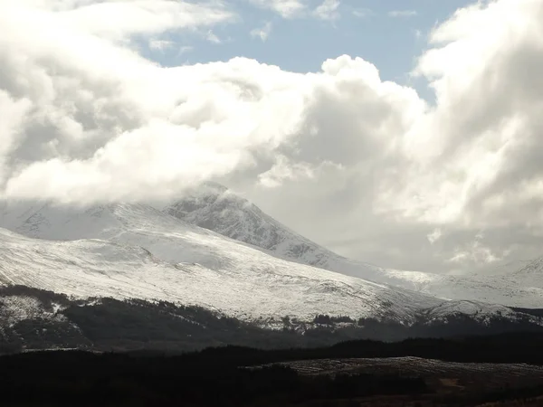 Glen Coe Krajobraz Zimą — Zdjęcie stockowe