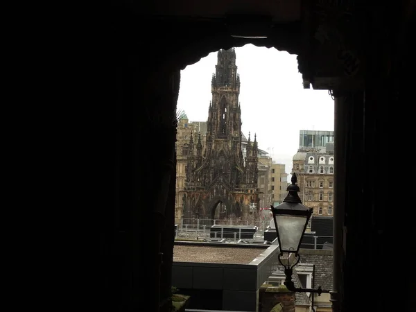 Het Platform Van Het Traditionele Edinburgh Schotland — Stockfoto