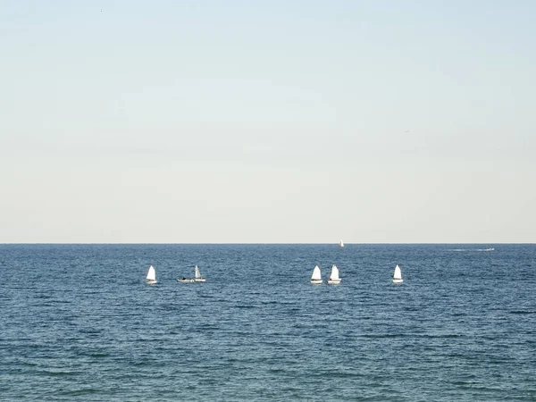 Море Човни Краєвид — стокове фото