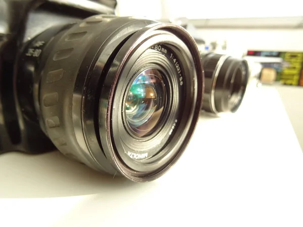 Retro Kamera Bliska Widok — Zdjęcie stockowe