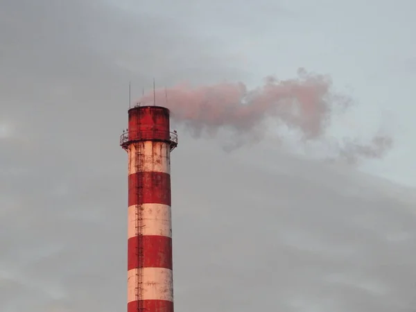 Vista Indústria Fumaça — Fotografia de Stock