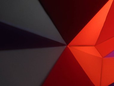 Siyah ve kırmızı soyut geometrik şekiller