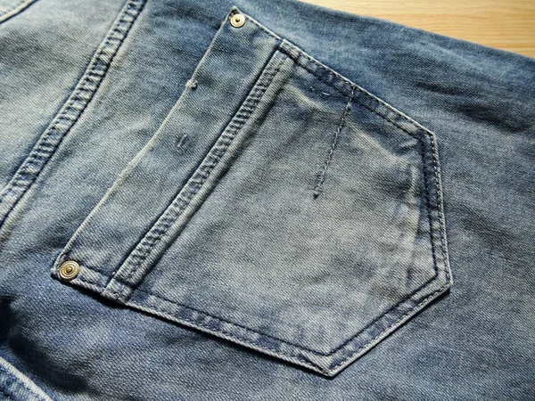 Clássico Jeans Azul Close — Fotografia de Stock