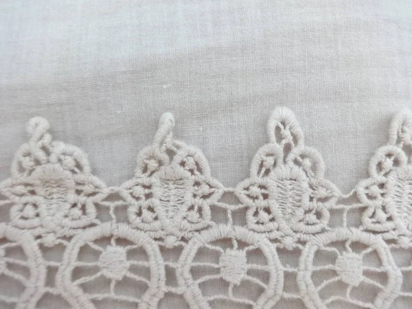 White Countryside Lace Close Stock Photo