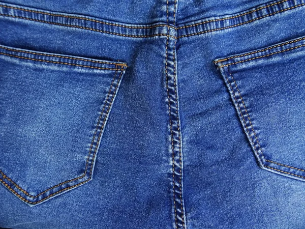 Klassiska Blå Jeans Närbild — Stockfoto