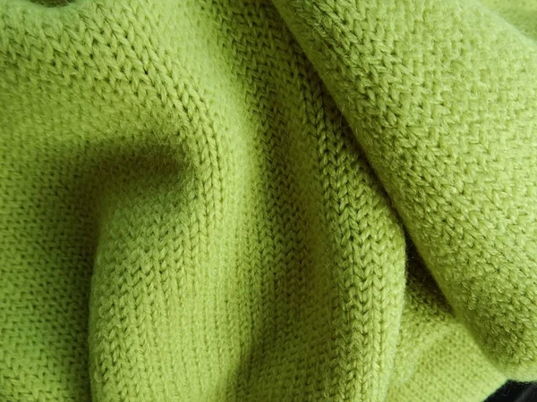 Светло Зеленая Шерстяная Ткань — стоковое фото