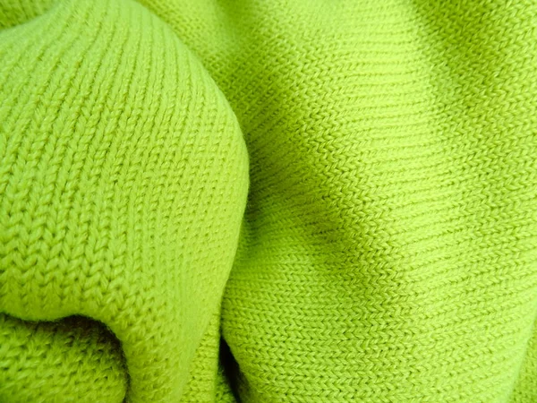 Мода Светло Зеленая Шерстяная Ткань — стоковое фото