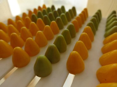 Yeşil ve beyaz Abacus saymak