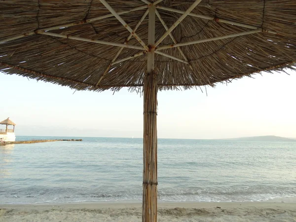Plajda Saman Tente — Stok fotoğraf