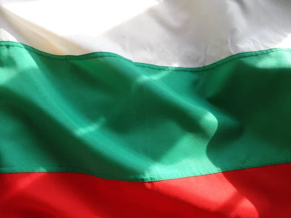 しわのブルガリア国旗 — ストック写真